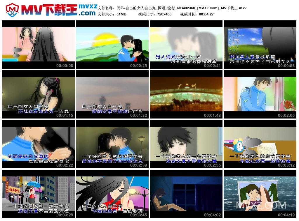 天芯-自己的女人自己宠_国语_流行_MB402360